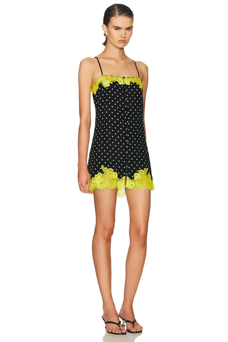 Fleur du Mal Juliet Lace Button Slip Dress | Thumbnail 2 Fleur du Mal Juliet Lace Button Slip Dress | Thumbnail 2