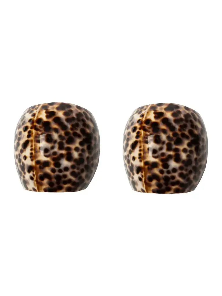 Gohar World Cowrie Shell Napkin Ring Set Of 2