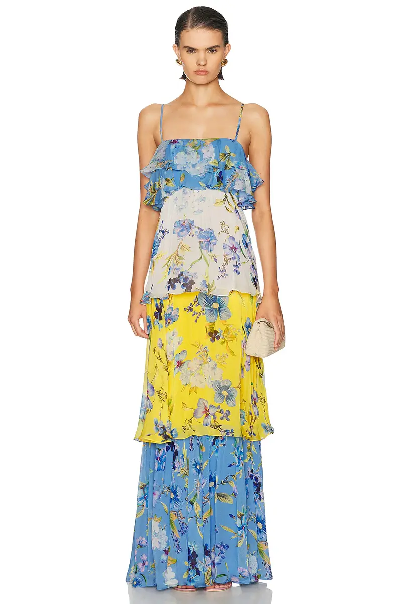 Hemant & Nandita Tiered Maxi Dress | Image 1 Hemant & Nandita Tiered Maxi Dress | Image 1