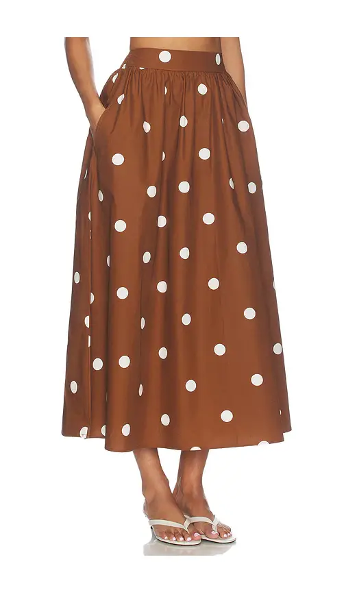 susana monaco Polka Dot Poplin Midi Skirt | Thumbnail 2 susana monaco Polka Dot Poplin Midi Skirt | Thumbnail 2