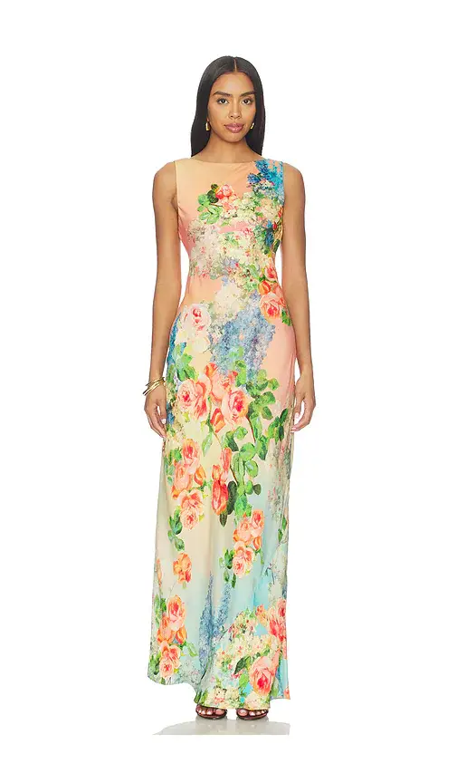 Hemant & Nandita Maxi Dress With Sash | Thumbnail 2 Hemant & Nandita Maxi Dress With Sash | Thumbnail 2