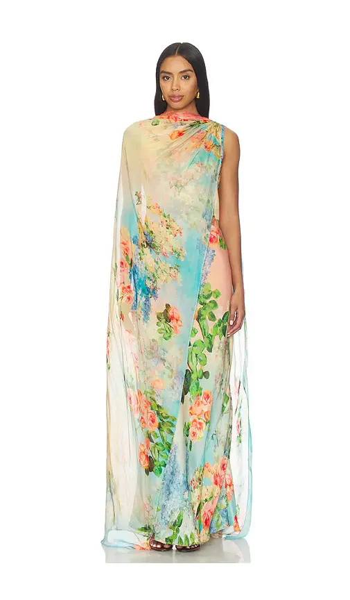 Hemant & Nandita Maxi Dress With Sash | Thumbnail 5 Hemant & Nandita Maxi Dress With Sash | Thumbnail 5