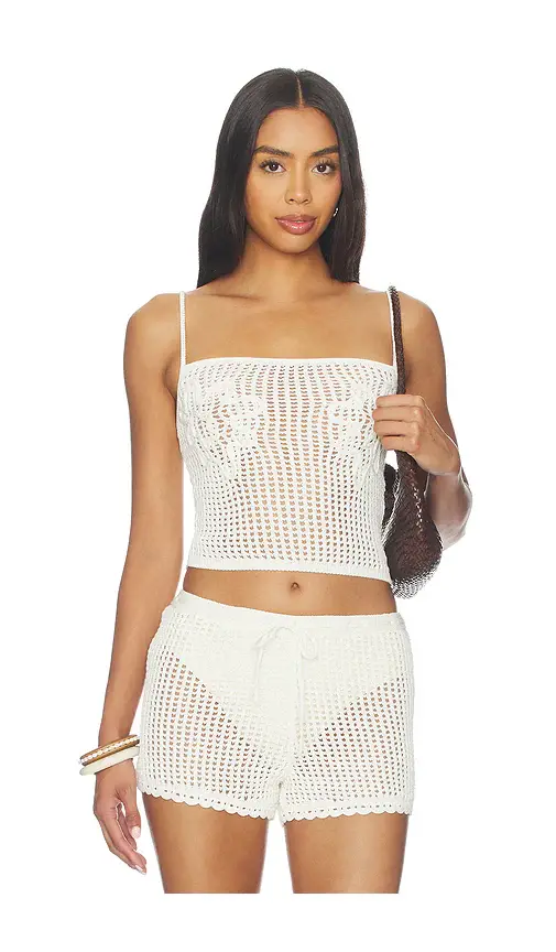 Lovers and Friends Malu Pointelle Tank Top | Image 1 Lovers and Friends Malu Pointelle Tank Top | Image 1