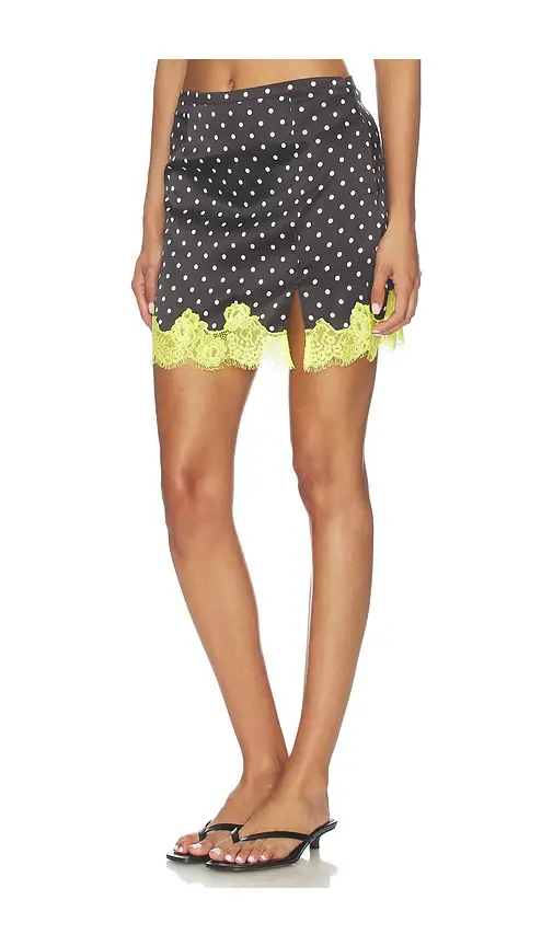 Fleur du Mal Juliet Lace Dotted Slip Skirt | Thumbnail 3 Fleur du Mal Juliet Lace Dotted Slip Skirt | Thumbnail 3