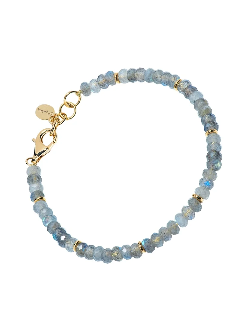 Men's Labradorite Beaded Bracelet