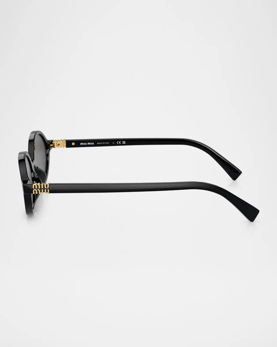Miu Miu Acetate Oval Sunglasses | Thumbnail 2 Miu Miu Acetate Oval Sunglasses | Thumbnail 2