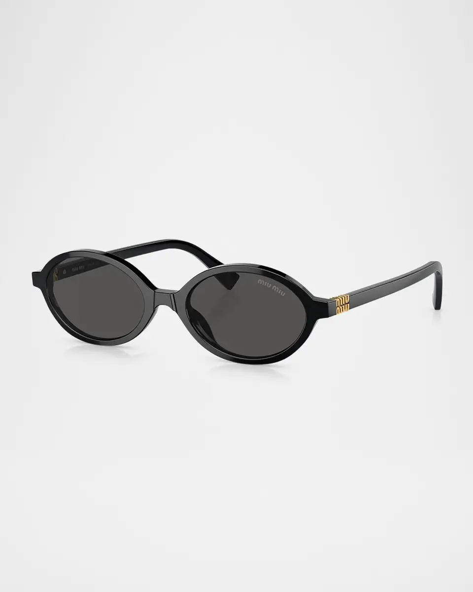 Miu Miu Acetate Oval Sunglasses | Thumbnail 3 Miu Miu Acetate Oval Sunglasses | Thumbnail 3