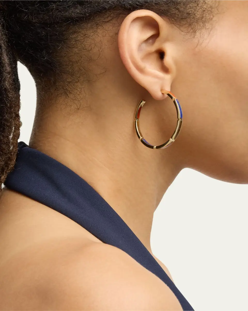Jan Leslie Inside Out Gemstone Hoop Earrings | Thumbnail 6 Jan Leslie Inside Out Gemstone Hoop Earrings | Thumbnail 6
