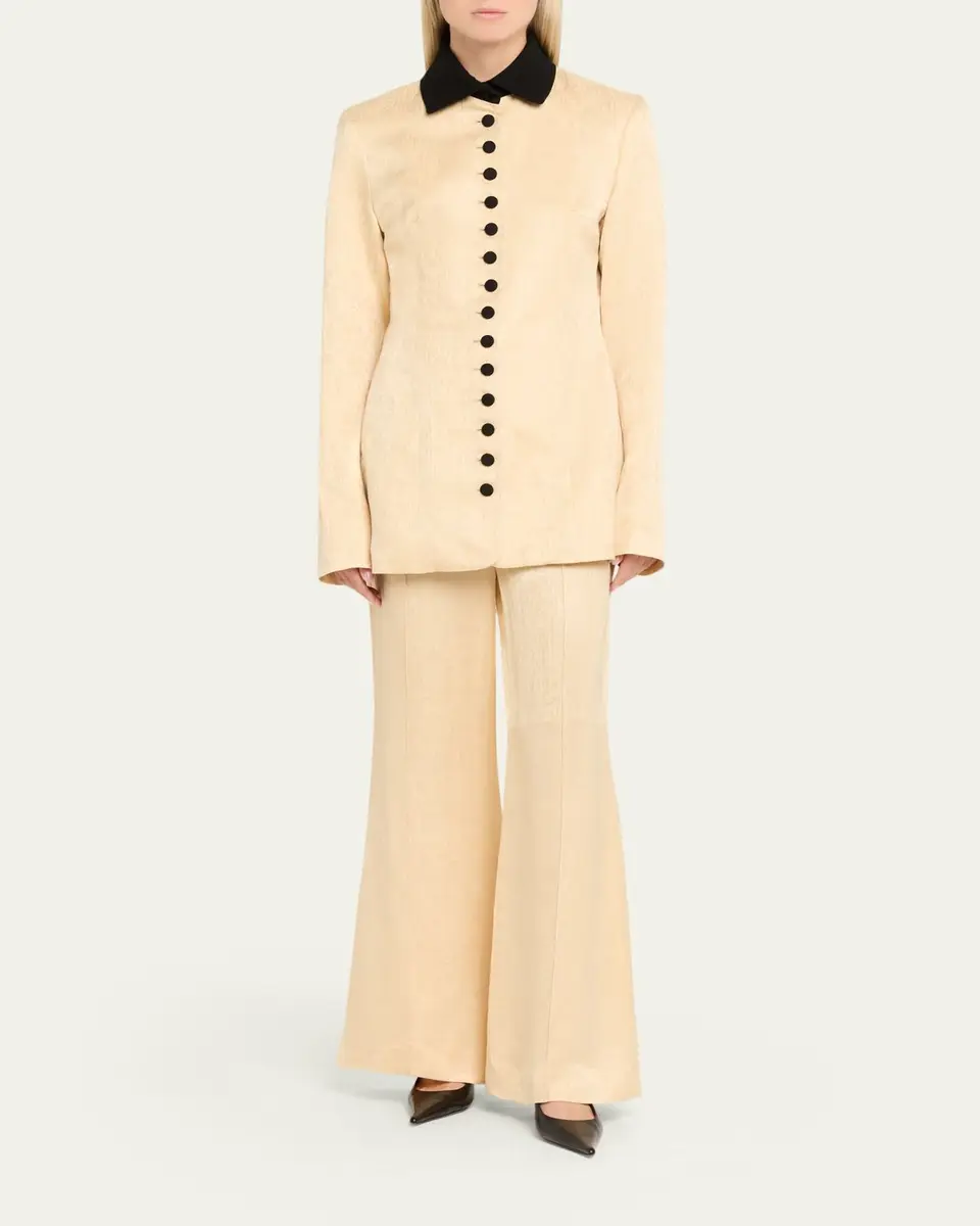 Rosie Assoulin Row Row Row Your Buttons Jacquard Jacket | Thumbnail 2 Rosie Assoulin Row Row Row Your Buttons Jacquard Jacket | Thumbnail 2