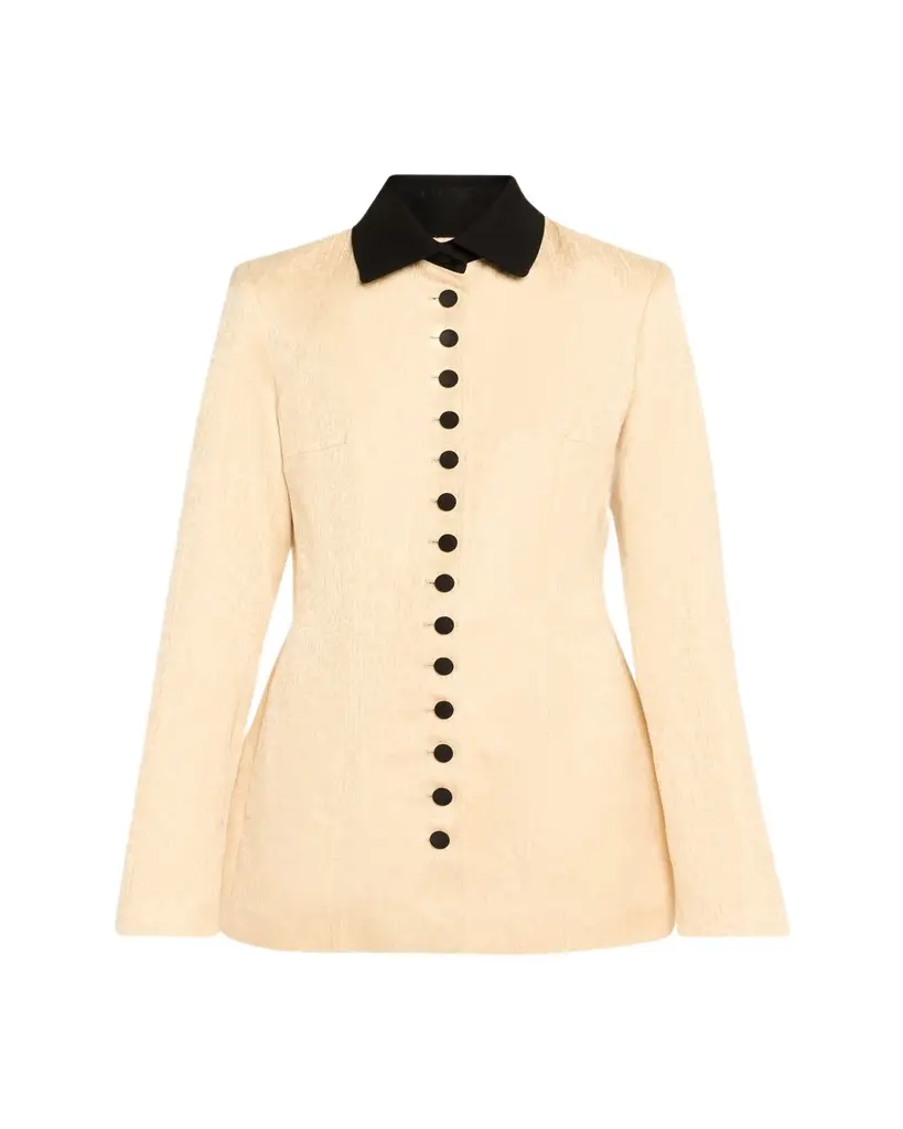 Rosie Assoulin Row Row Row Your Buttons Jacquard Jacket | Image 1 Rosie Assoulin Row Row Row Your Buttons Jacquard Jacket | Image 1