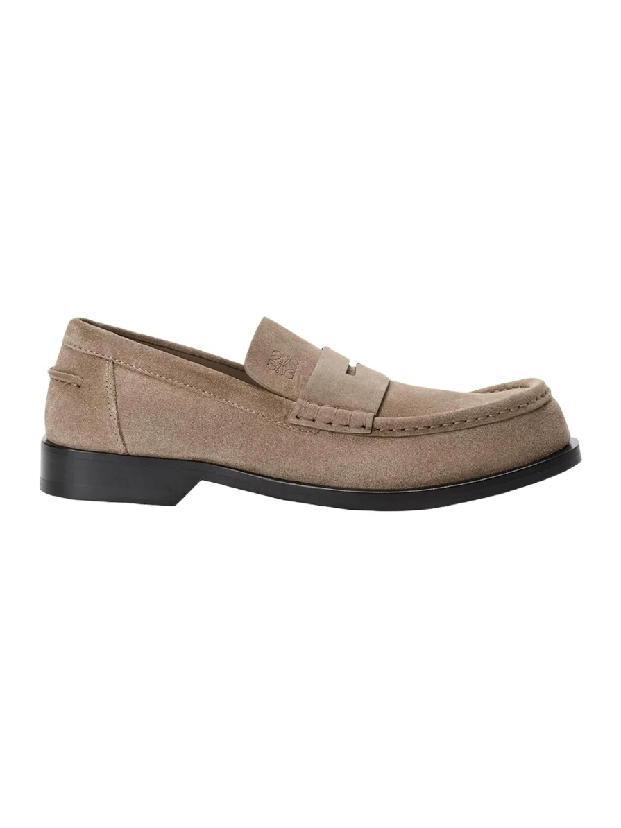 Loewe Men's Suede Penny Loafers