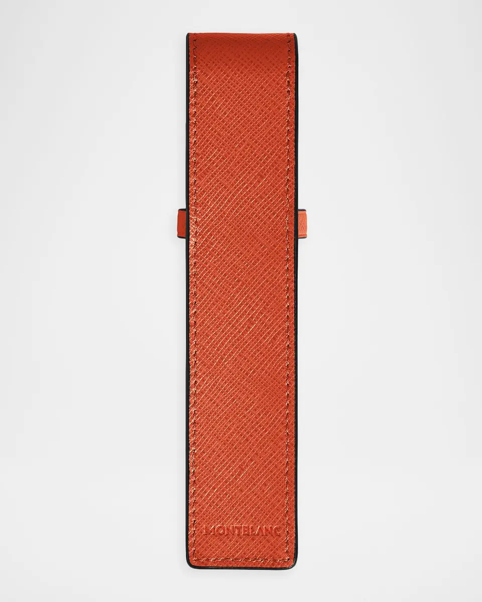 Montblanc Men's Sartorial Leather One-Pen Pouch | Thumbnail 3