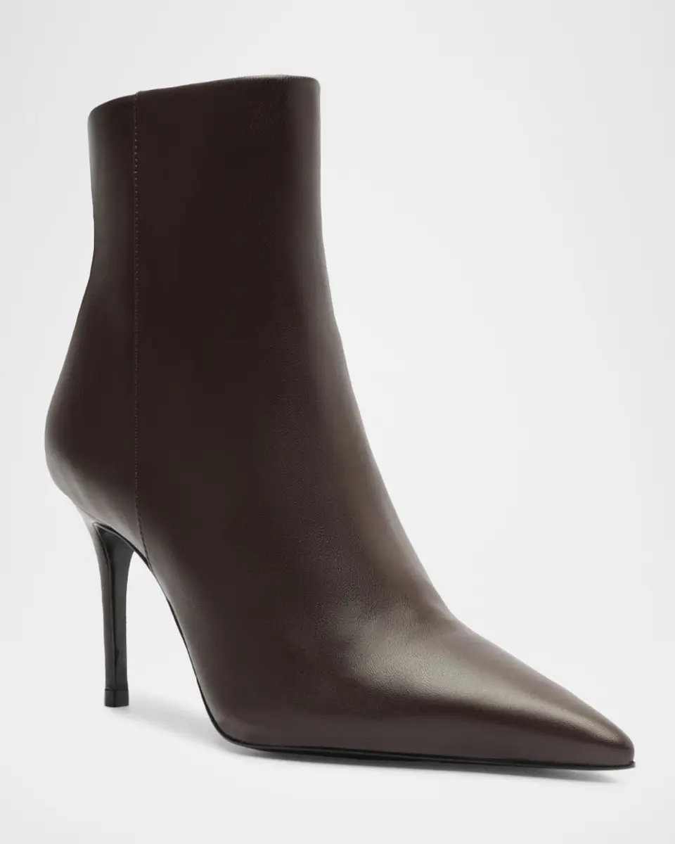 Schutz 85mm Mikki Leather Stiletto Zip Booties | Thumbnail 2 Schutz 85mm Mikki Leather Stiletto Zip Booties | Thumbnail 2