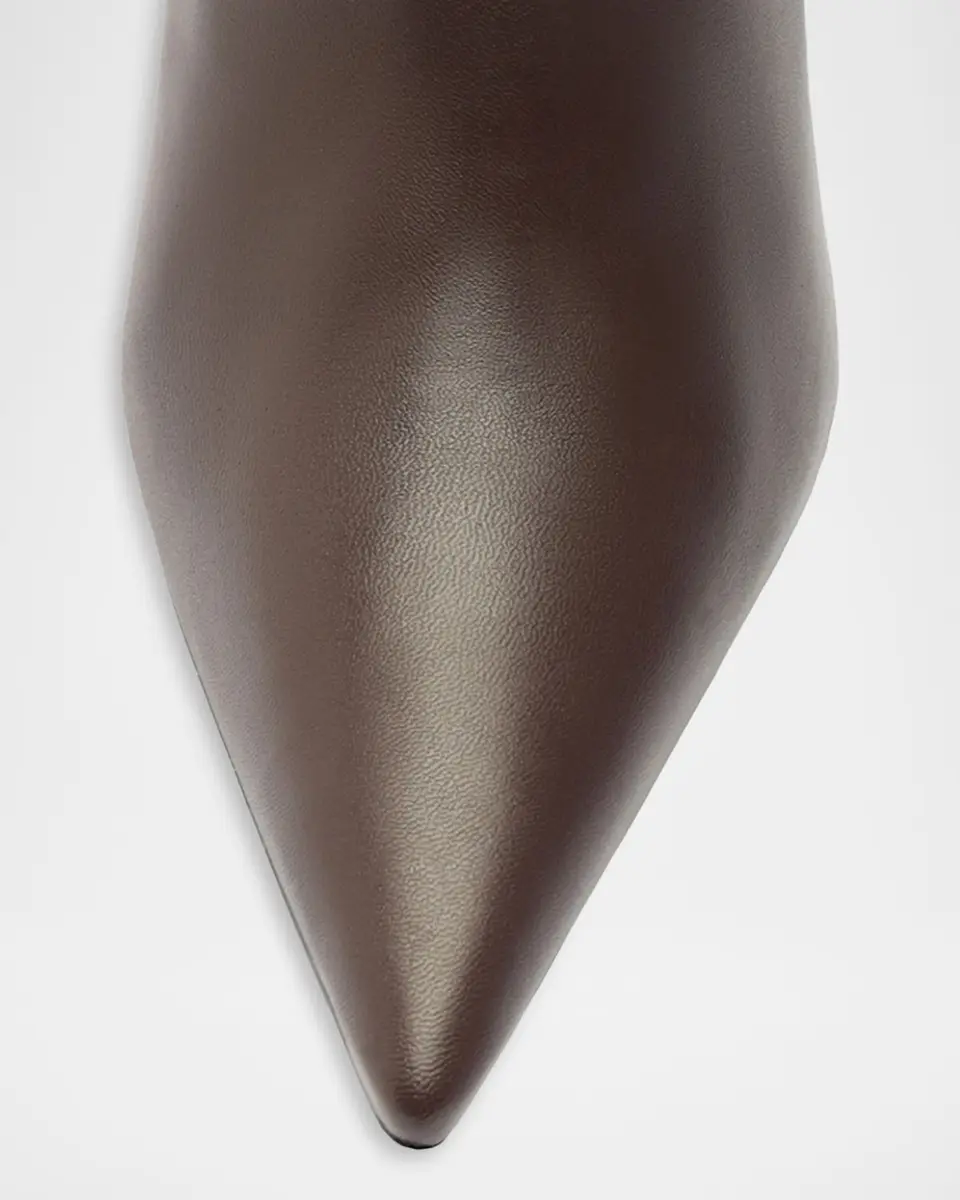 Schutz 85mm Mikki Leather Stiletto Zip Booties | Thumbnail 4 Schutz 85mm Mikki Leather Stiletto Zip Booties | Thumbnail 4