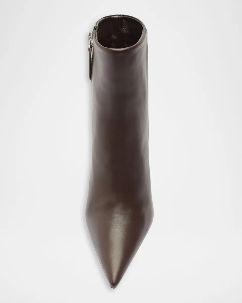 Schutz 85mm Mikki Leather Stiletto Zip Booties | Thumbnail 5 Schutz 85mm Mikki Leather Stiletto Zip Booties | Thumbnail 5