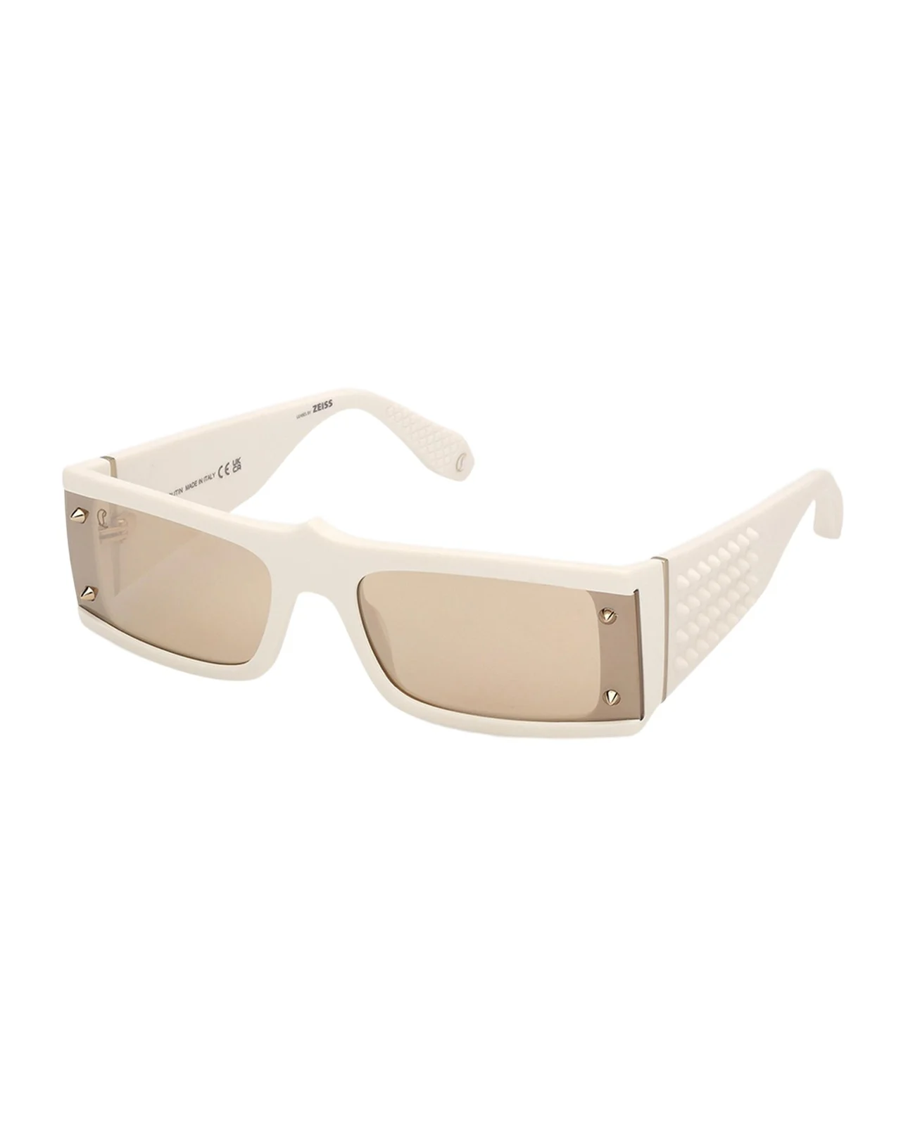 Christian Louboutin Men's Spikes Acetate Rectangle Sunglasses