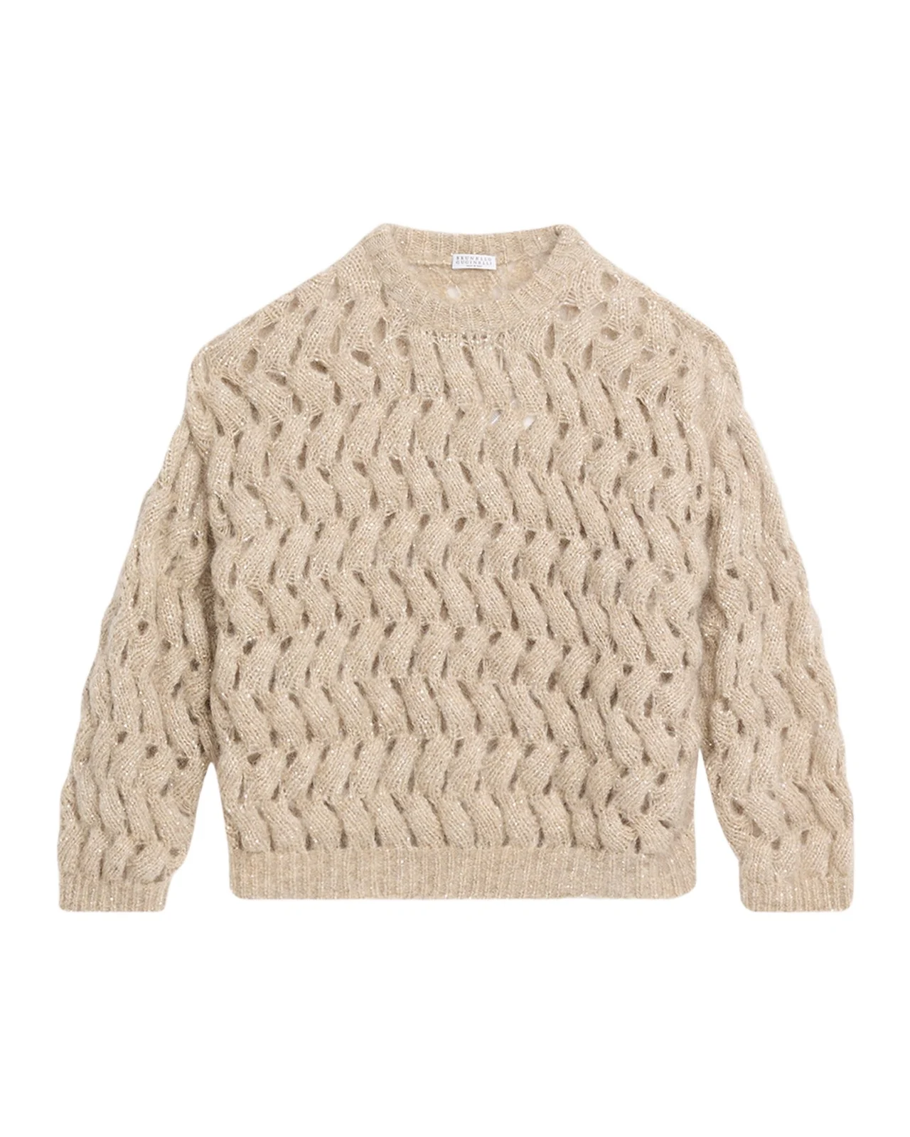 Brunello Cucinelli Winter Ocean Wave Mohair Sweater