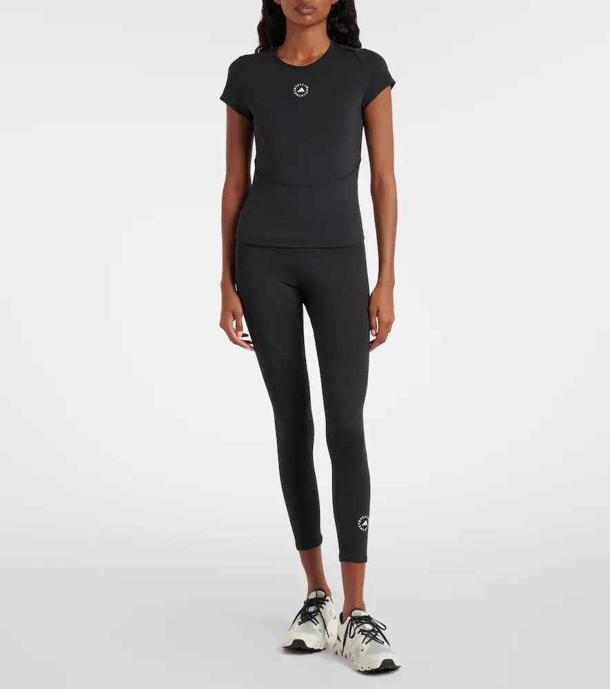 adidas by Stella McCartney Cropped high-rise leggings | Thumbnail 2 adidas by Stella McCartney Cropped high-rise leggings | Thumbnail 2