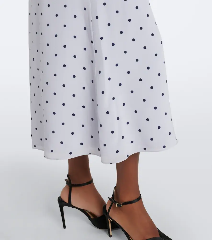 Alessandra Rich Belted polka-dot silk midi dress | Thumbnail 5 Alessandra Rich Belted polka-dot silk midi dress | Thumbnail 5