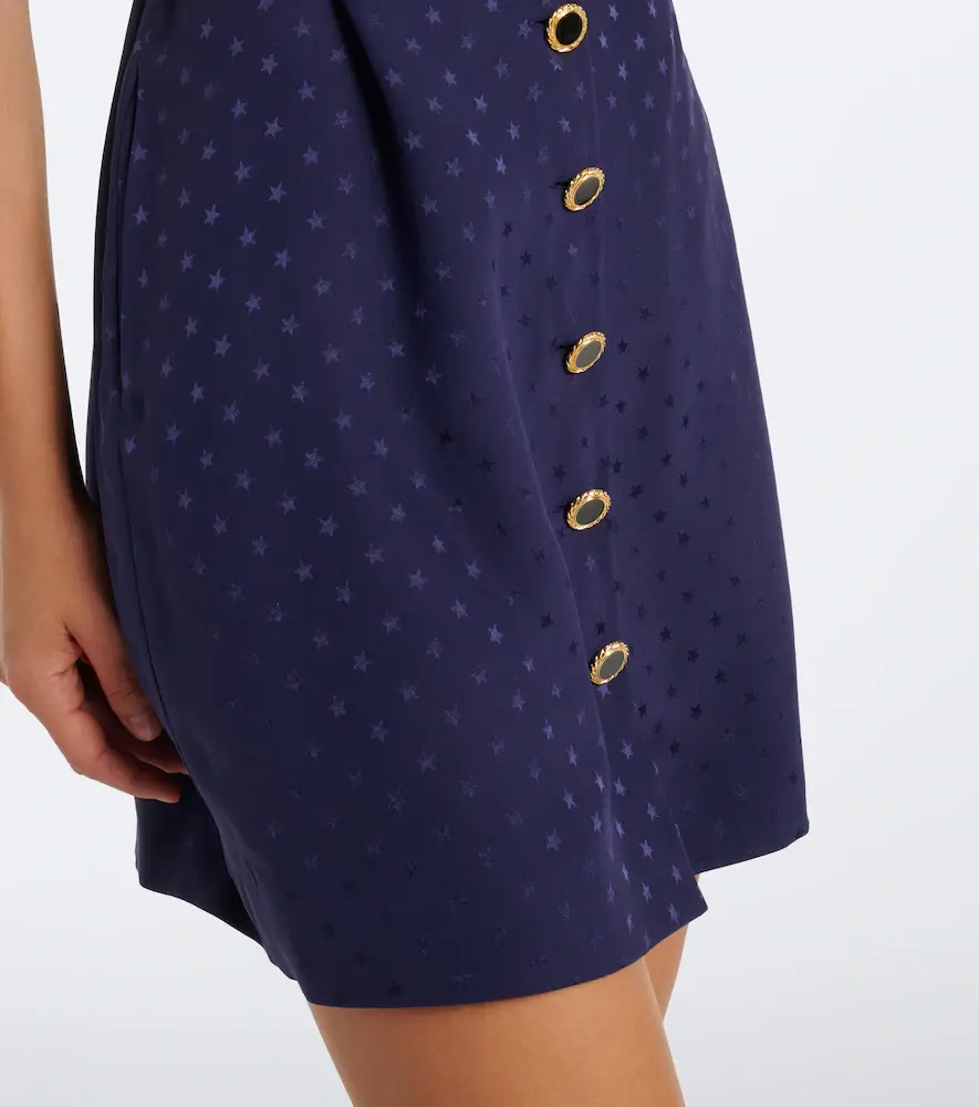 Alessandra Rich Belted silk jacquard minidress | Thumbnail 3 Alessandra Rich Belted silk jacquard minidress | Thumbnail 3
