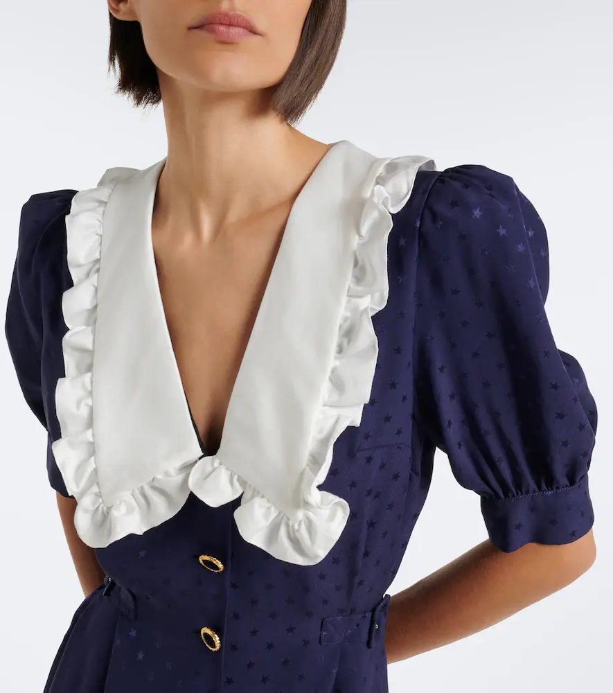 Alessandra Rich Belted silk jacquard minidress | Thumbnail 5 Alessandra Rich Belted silk jacquard minidress | Thumbnail 5