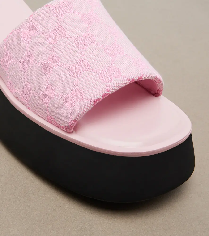 Gucci GG canvas platform slides | Thumbnail 4