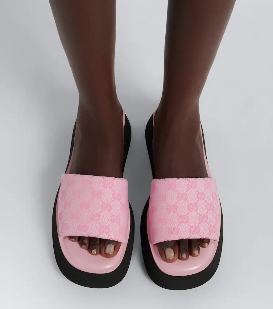 Gucci GG canvas platform slides | Thumbnail 6