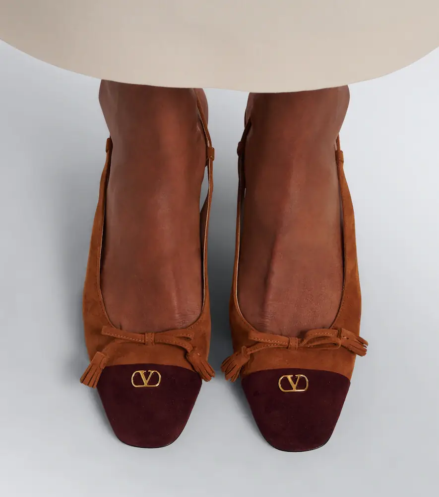 Valentino Garavani Valet Du Roi suede slingback pumps | Thumbnail 5 Valentino Garavani Valet Du Roi suede slingback pumps | Thumbnail 5