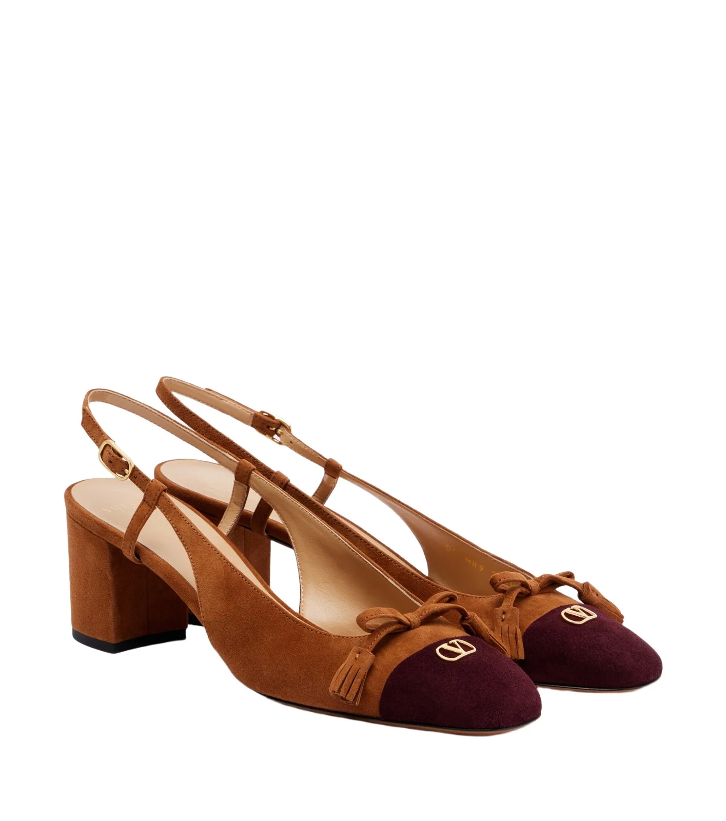 Valet Du Roi suede slingback pumps
