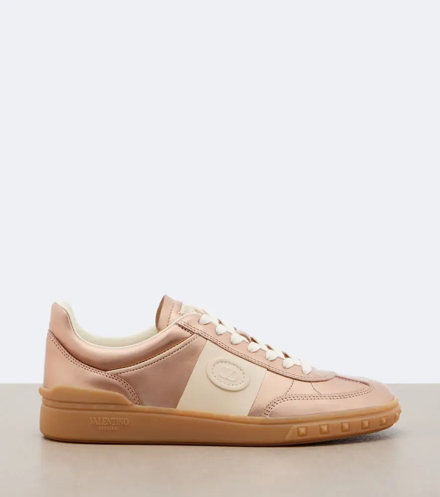 Valentino Garavani Upvillage metallic leather sneakers | Thumbnail 4 Valentino Garavani Upvillage metallic leather sneakers | Thumbnail 4