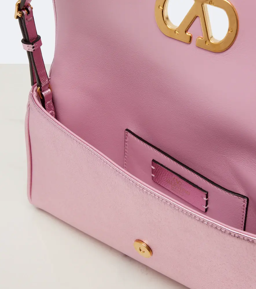Valentino Garavani DeVain Small metallic leather shoulder bag | Thumbnail 2 Valentino Garavani DeVain Small metallic leather shoulder bag | Thumbnail 2