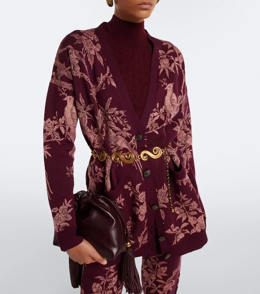 Etro Floral jacquard wool-blend cardigan | Thumbnail 2 Etro Floral jacquard wool-blend cardigan | Thumbnail 2