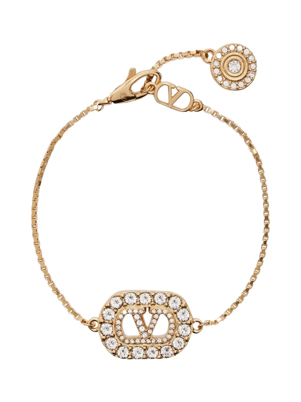 VLogo Swarovski-embellished bracelet
