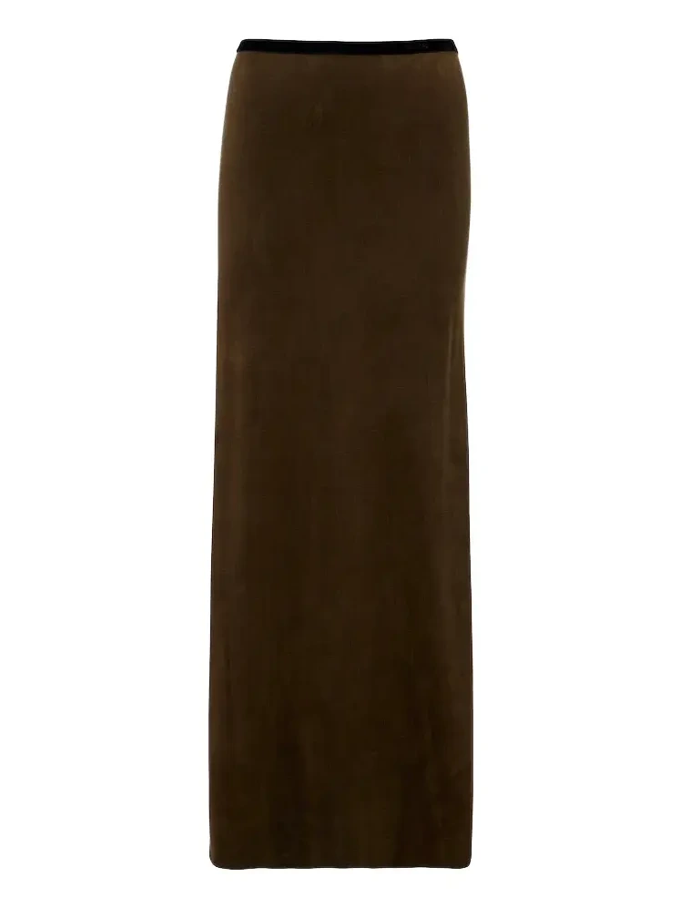 Jersey maxi skirt