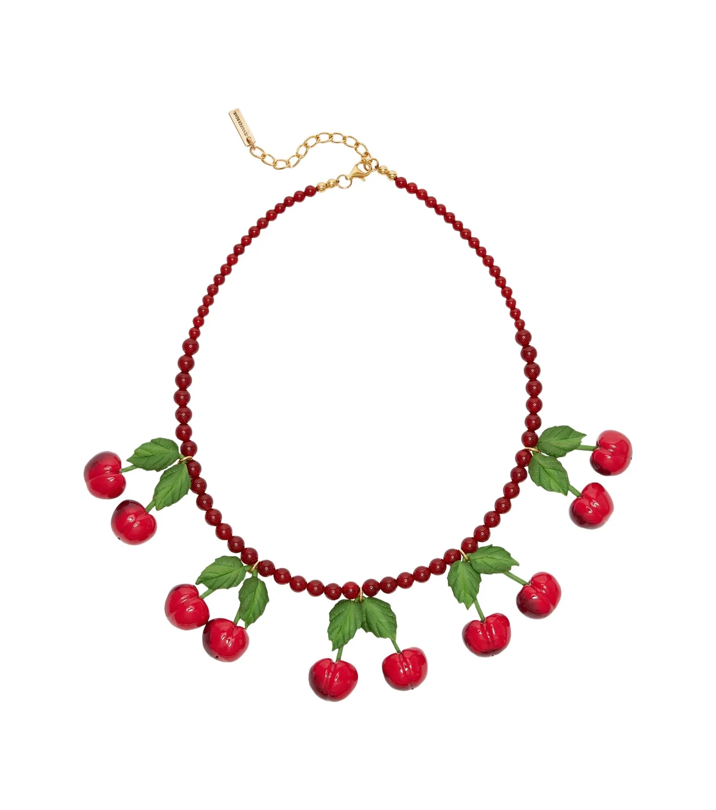 Maraschino beaded necklace Maraschino beaded necklace