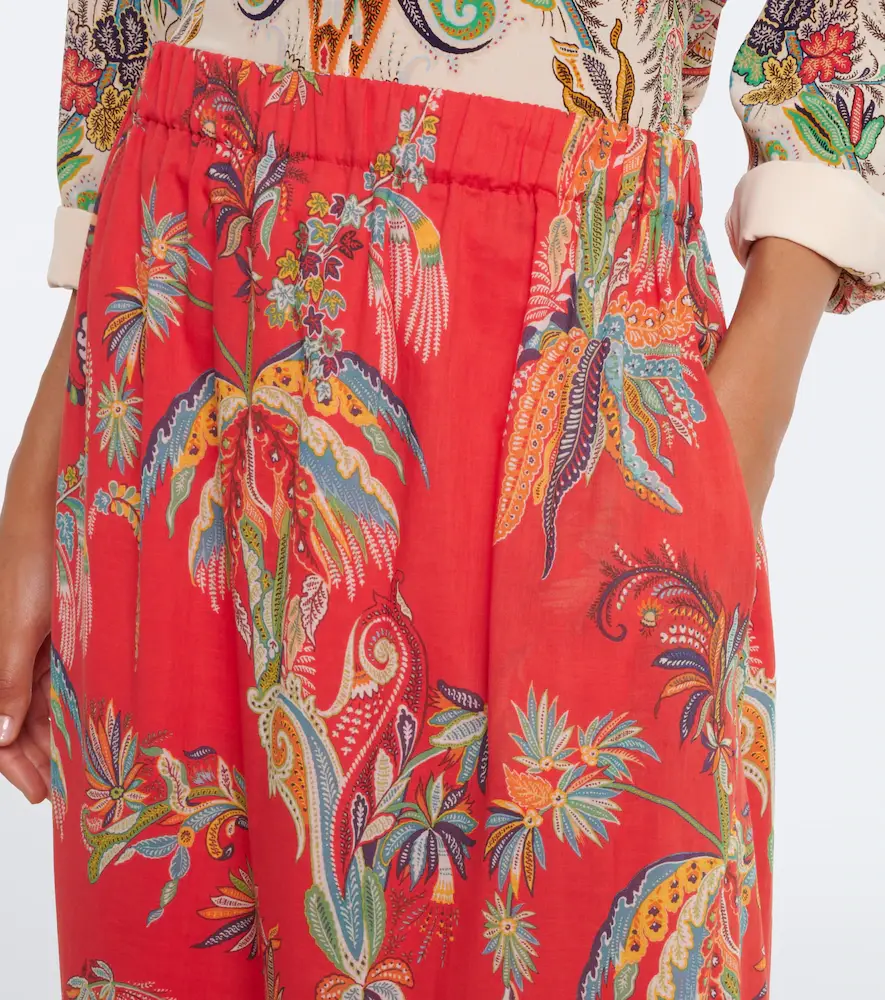 Etro Printed cotton maxi skirt | Thumbnail 3