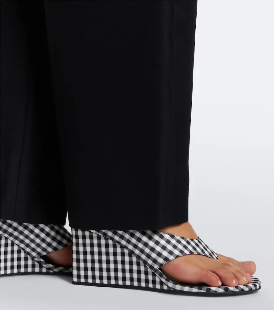 Alaïa Alaïa Cube gingham wedge thong sandals | Thumbnail 6 Alaïa Alaïa Cube gingham wedge thong sandals | Thumbnail 6