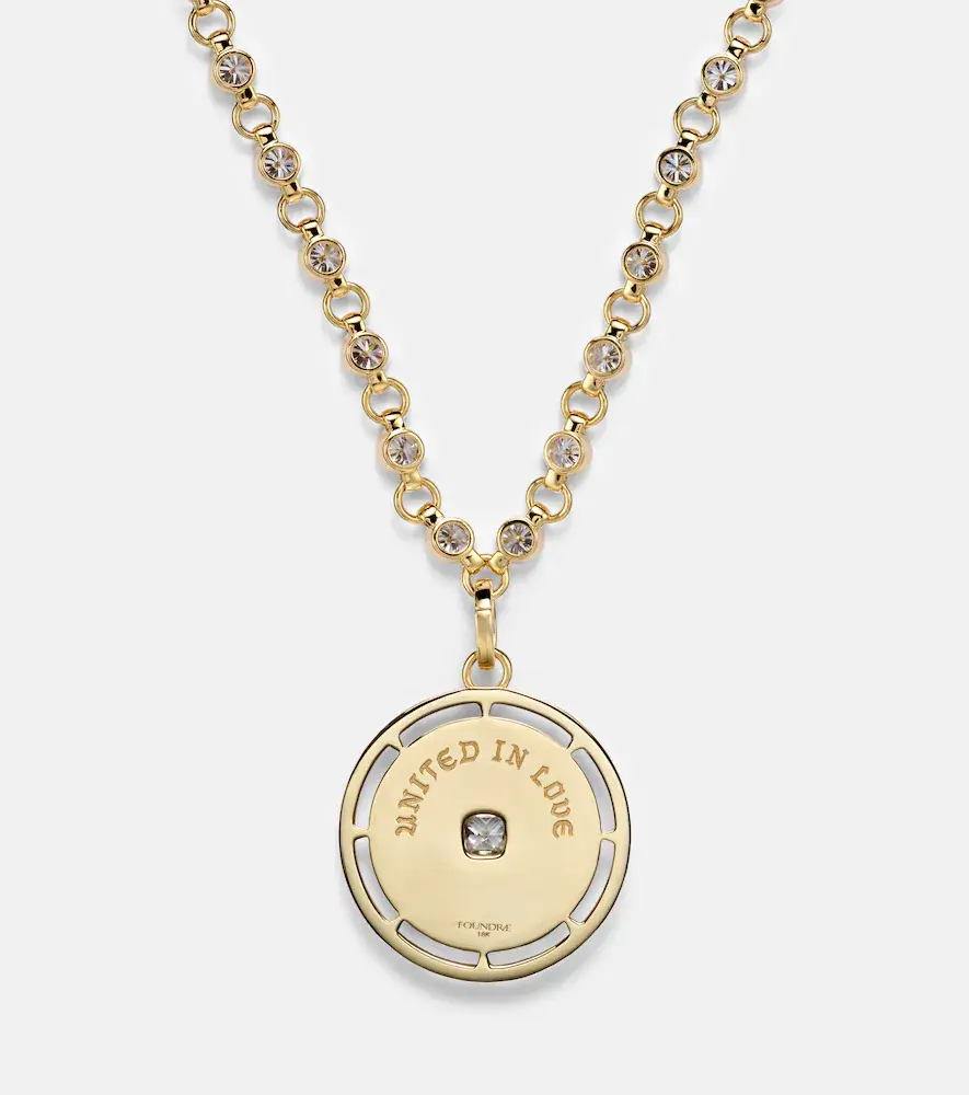 Foundrae Lovestruck Commitment 18kt gold pendant necklace with diamonds | Thumbnail 4 Foundrae Lovestruck Commitment 18kt gold pendant necklace with diamonds | Thumbnail 4