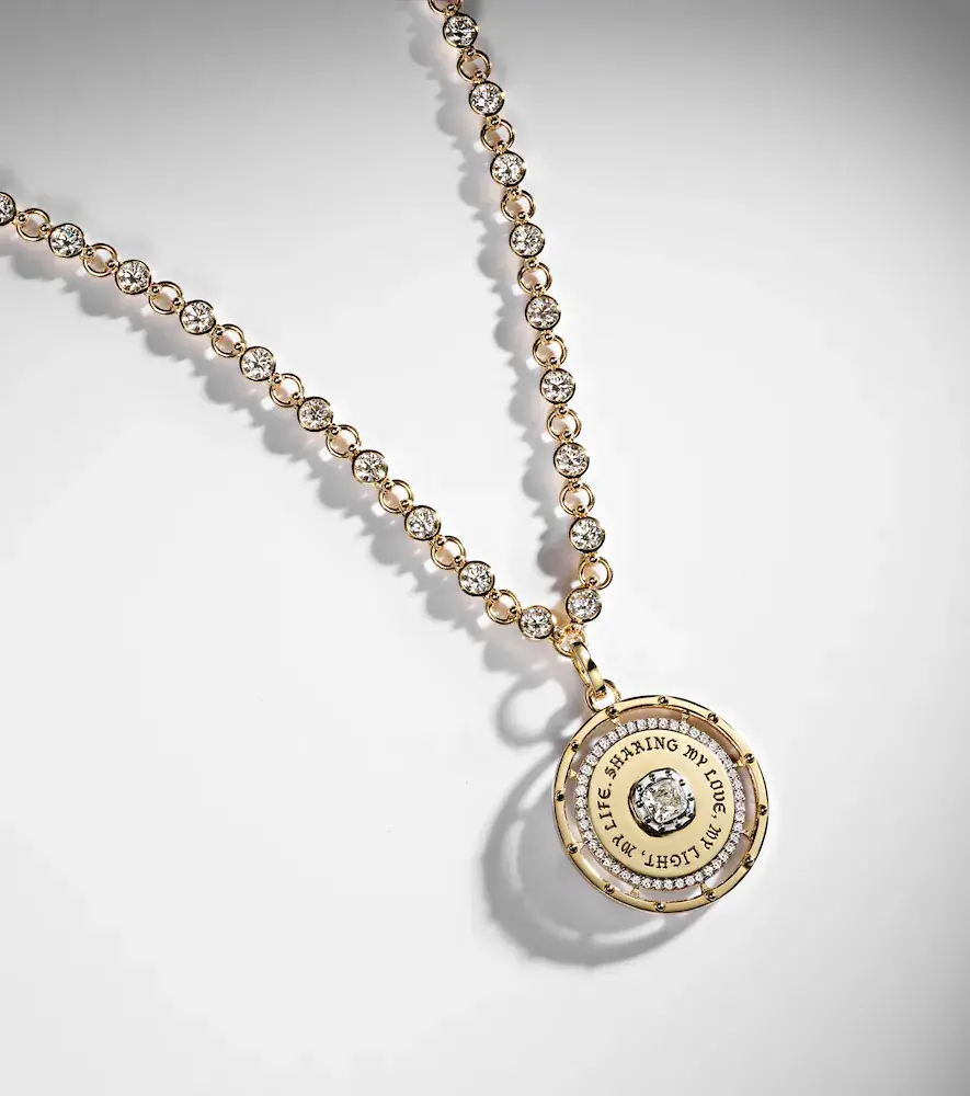 Foundrae Lovestruck Commitment 18kt gold pendant necklace with diamonds | Thumbnail 7 Foundrae Lovestruck Commitment 18kt gold pendant necklace with diamonds | Thumbnail 7