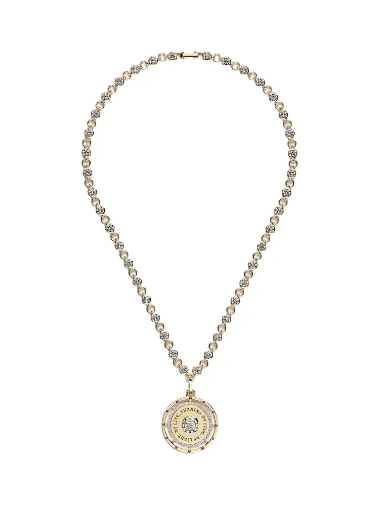 Foundrae Lovestruck Commitment 18kt gold pendant necklace with diamonds