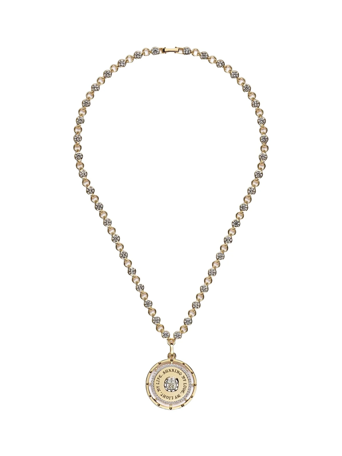 Lovestruck Commitment 18kt gold pendant necklace with diamonds