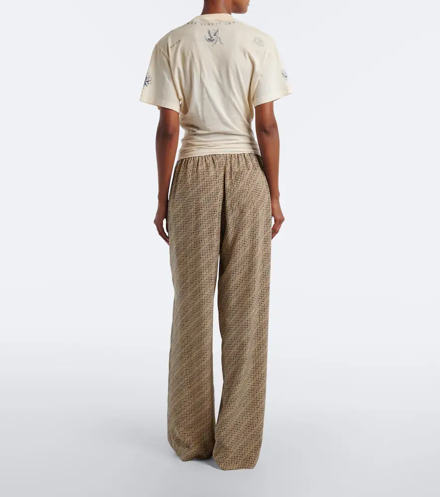 Balenciaga Logo silk pajama pants | Thumbnail 2