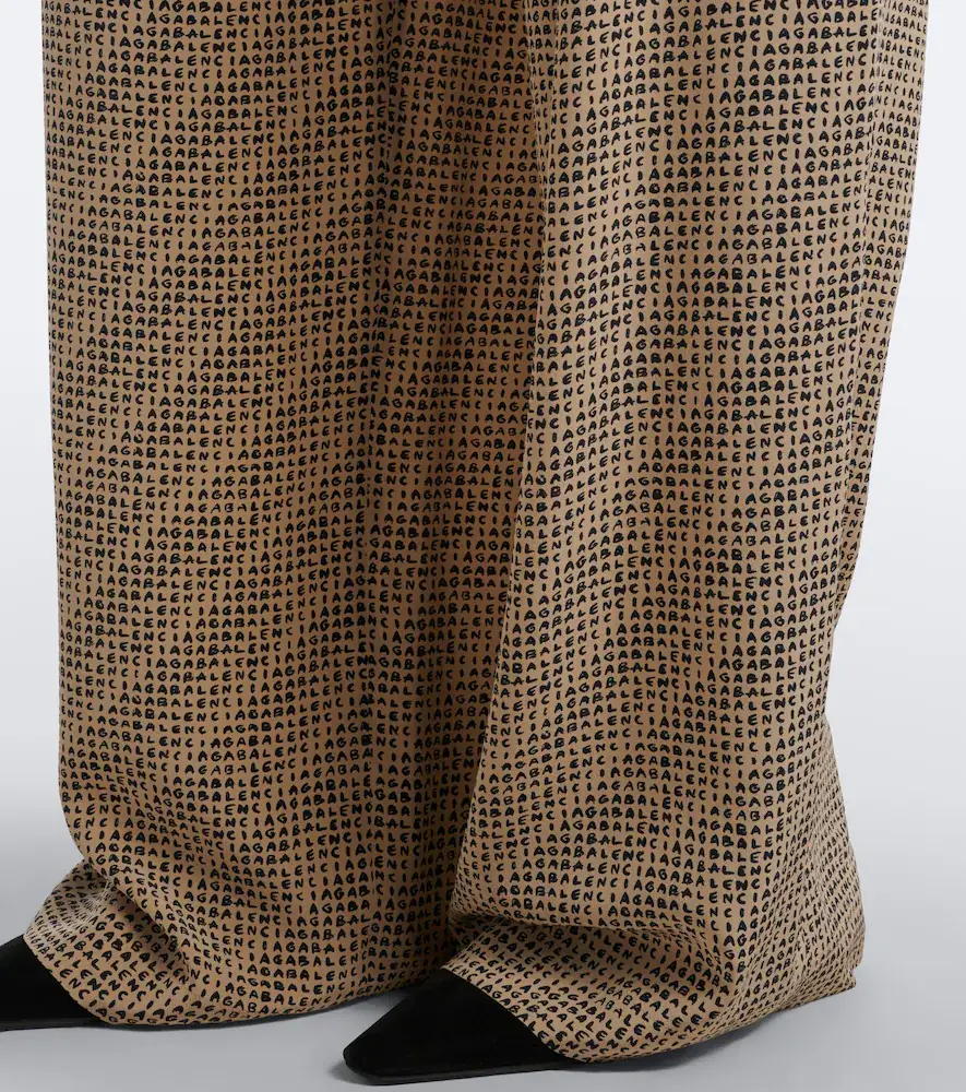 Balenciaga Logo silk pajama pants | Thumbnail 3