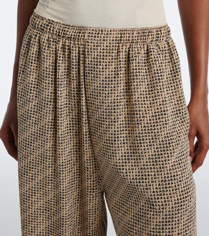 Balenciaga Logo silk pajama pants | Thumbnail 4