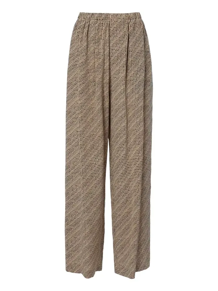 Logo silk pajama pants Logo silk pajama pants