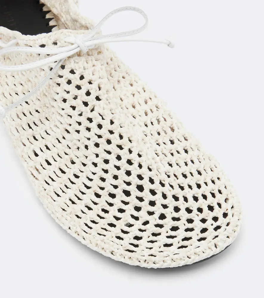 CHRISTEN Mandala crochet leather-trimmed flats | Thumbnail 2 CHRISTEN Mandala crochet leather-trimmed flats | Thumbnail 2