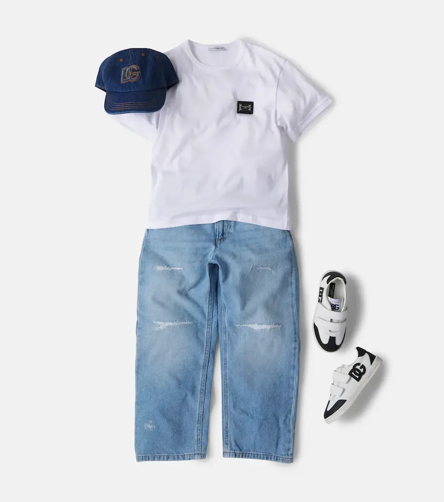 Dolce & Gabbana Kids DG denim baseball cap | Thumbnail 4 Dolce & Gabbana Kids DG denim baseball cap | Thumbnail 4