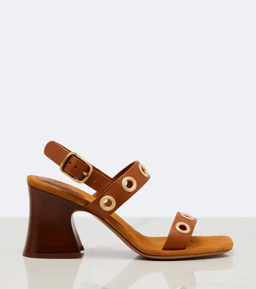 Chloe Chloé Embellished leather sandals | Thumbnail 2 Chloe Chloé Embellished leather sandals | Thumbnail 2