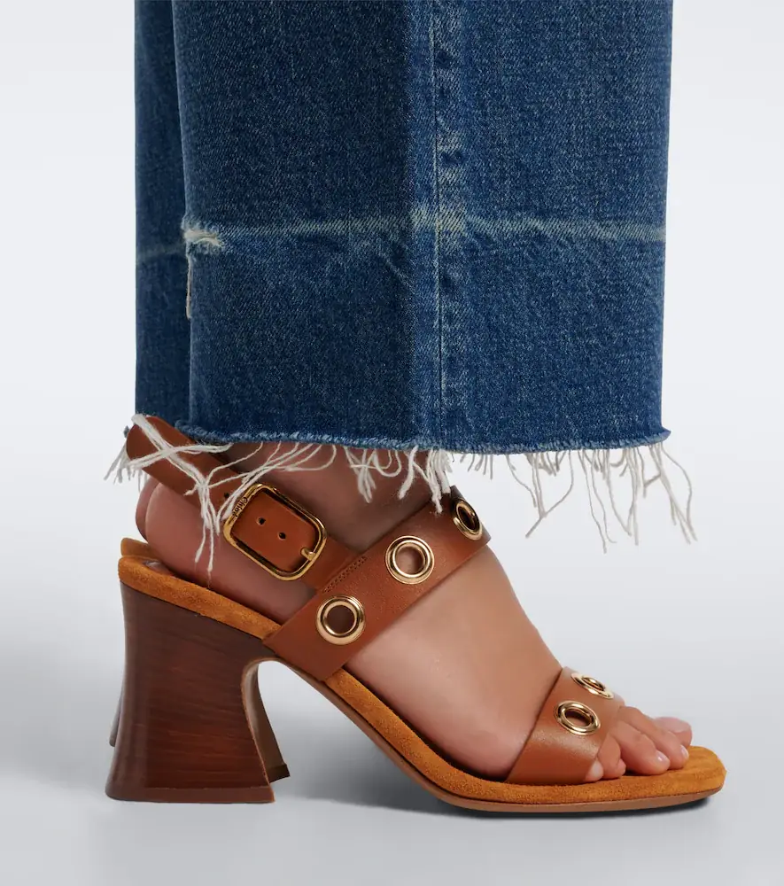 Chloe Chloé Embellished leather sandals | Thumbnail 6 Chloe Chloé Embellished leather sandals | Thumbnail 6