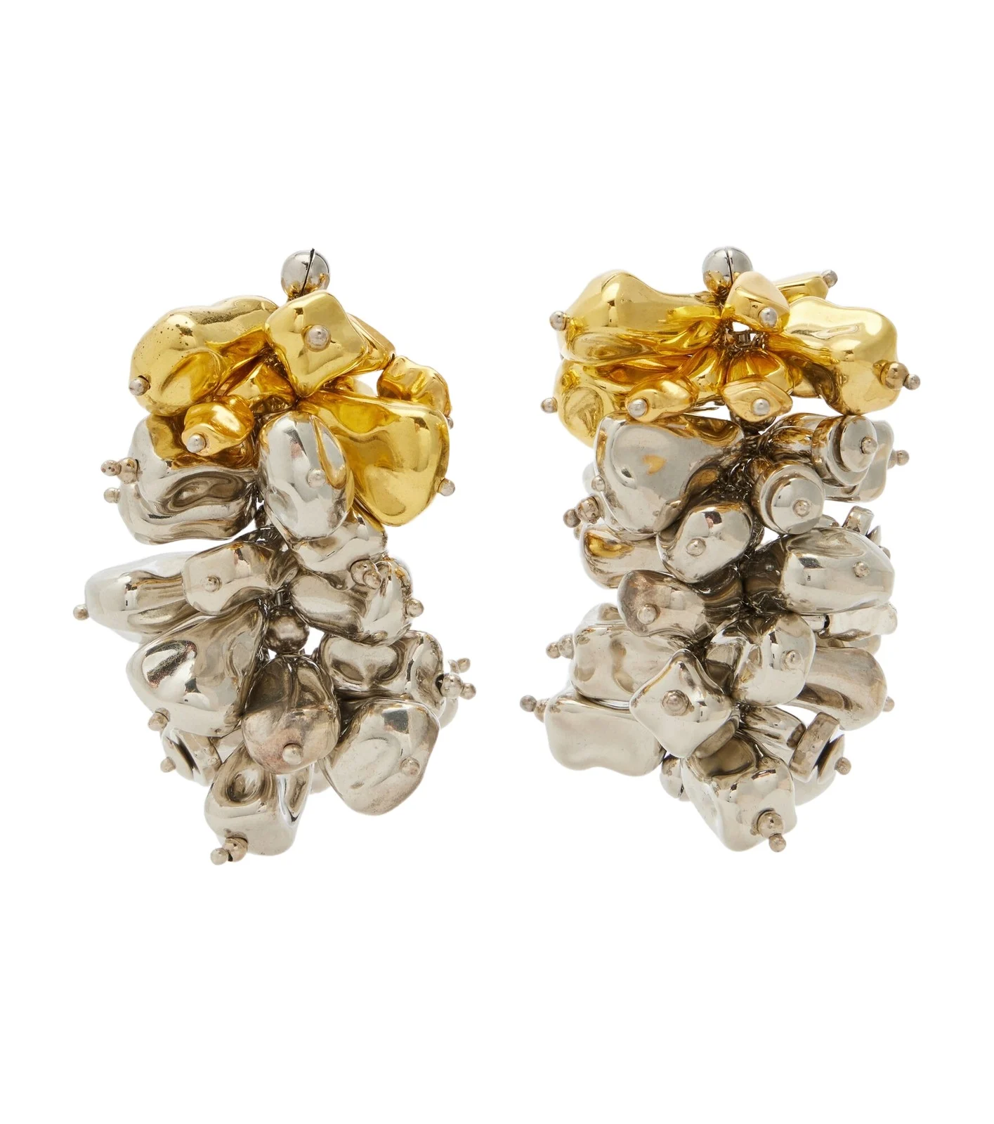 Embroidered drop earrings Embroidered drop earrings